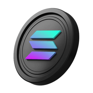 Munt van Solana (SOL) naast het hero-bannergedeelte